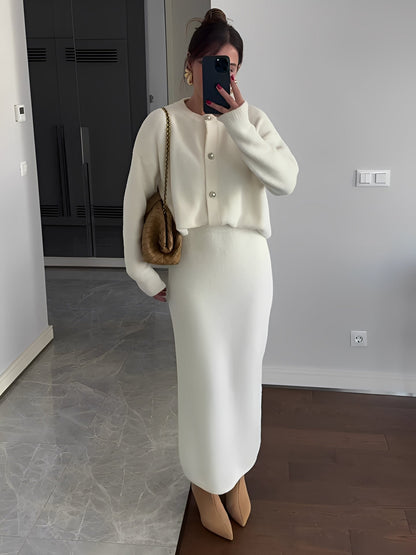 Cecilia - Schickes Set aus Jacke und Rock für Damen