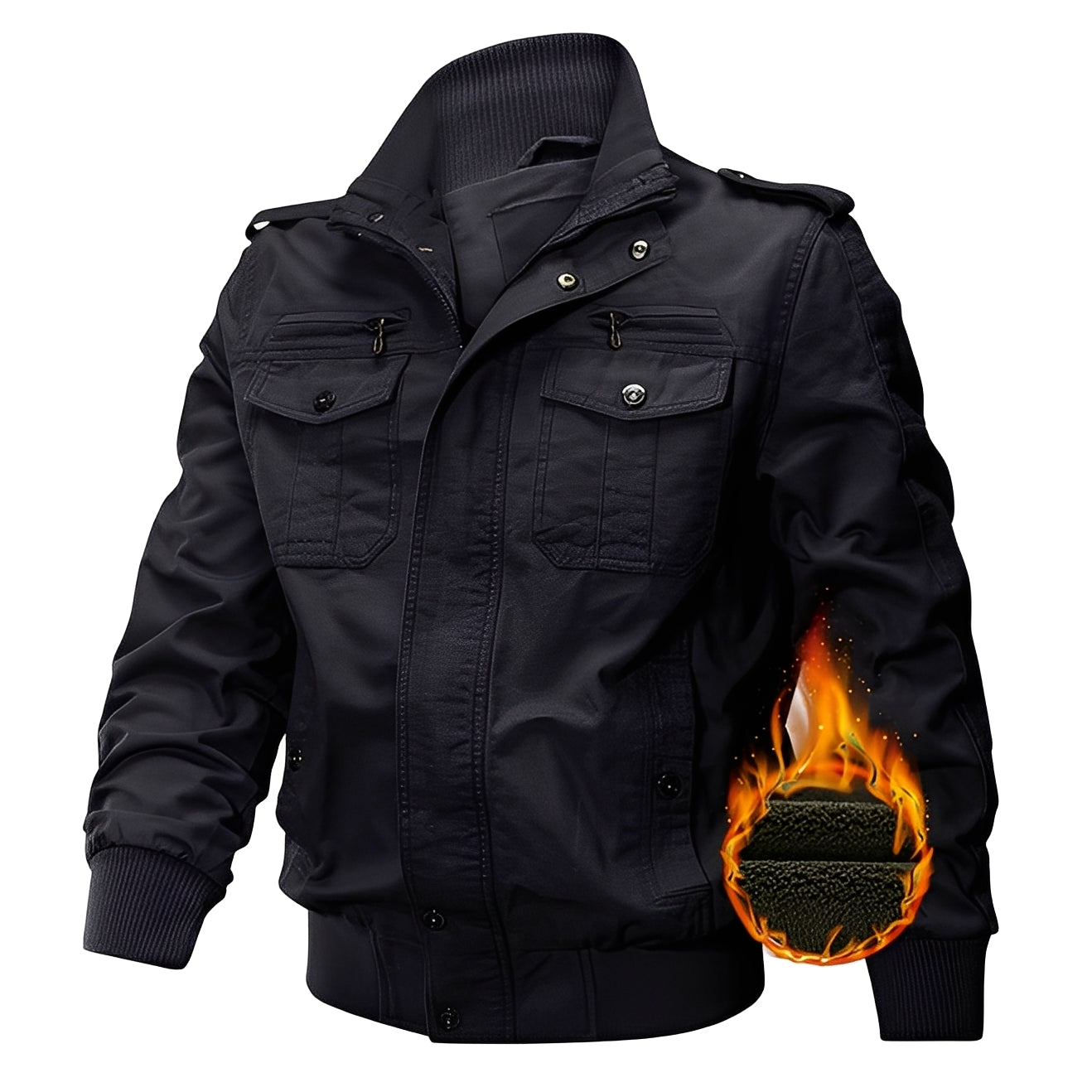 Gary - Elegante Herren-Fleecejacke mit Taschen