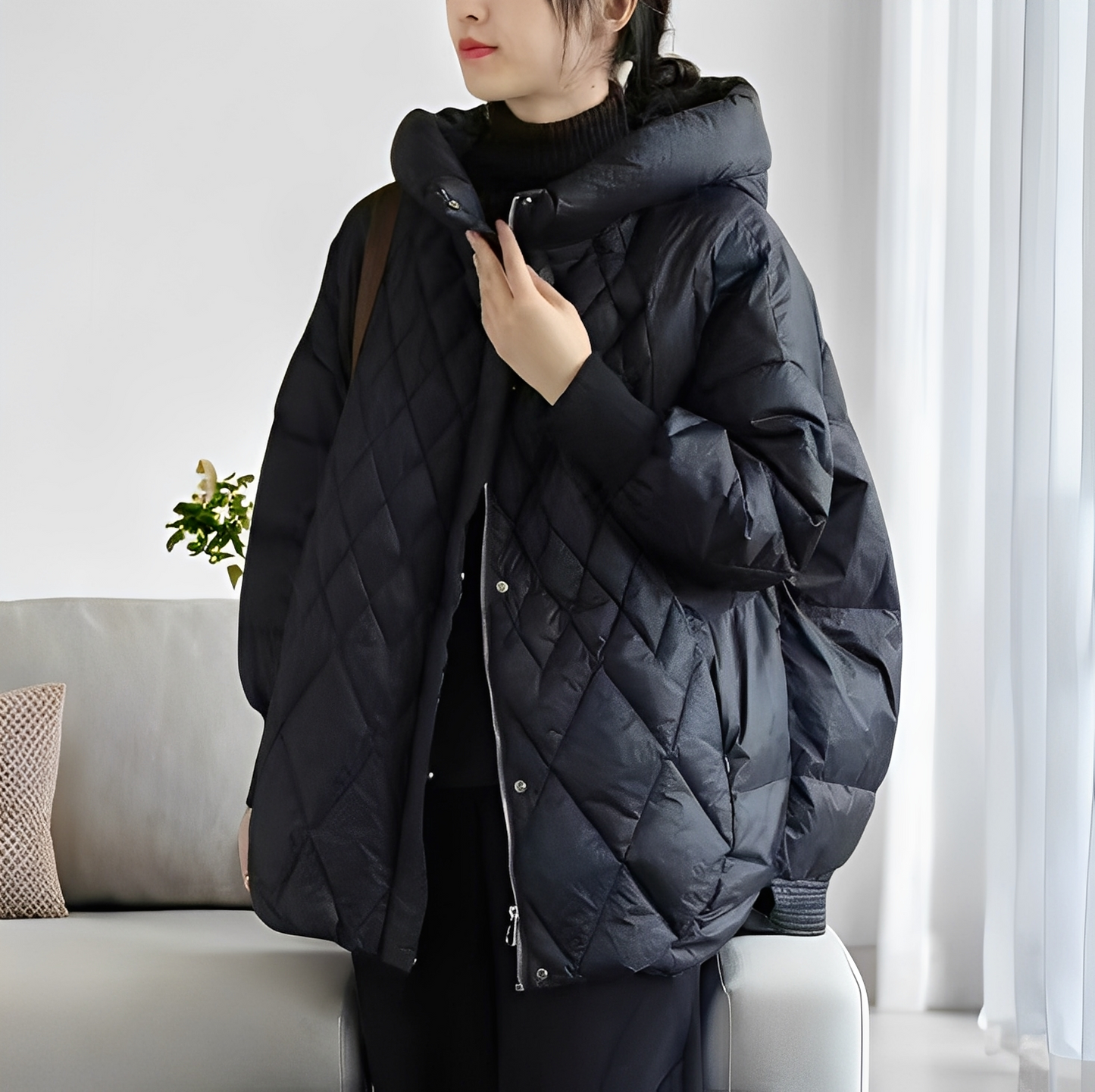 Abigail - Warme Winterjacke für Damen mit Daunen und Reißverschluss