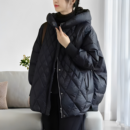 Abigail - Warme Winterjacke für Damen mit Daunen und Reißverschluss