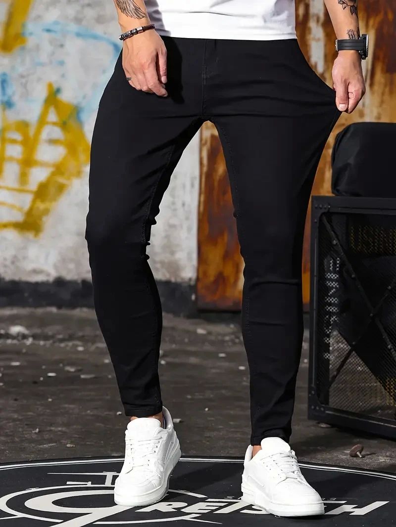 Linford - Klassische Herren-Stretch-Skinny-Jeans