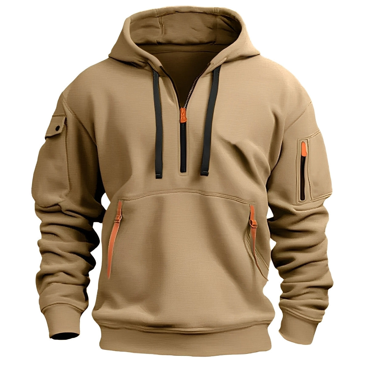Burton - Männer-Hoodie mit halbem Reißverschluss