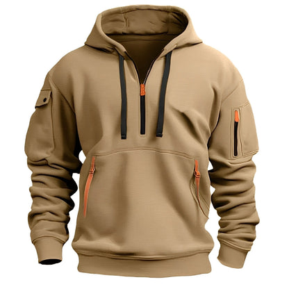 Burton - Männer-Hoodie mit halbem Reißverschluss