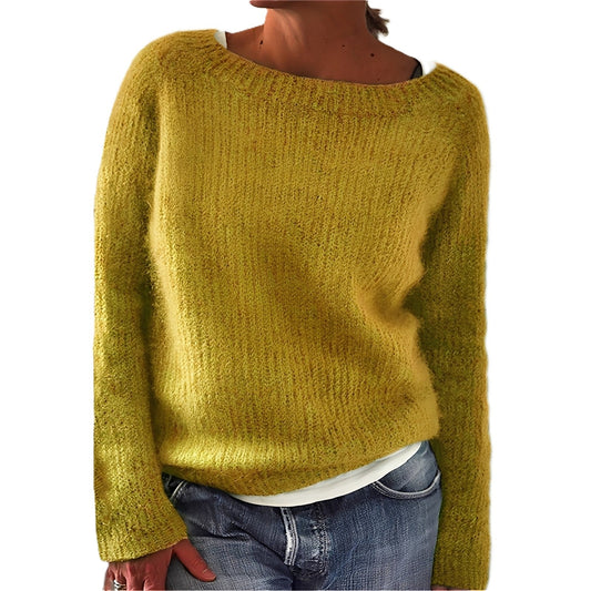 Angelia - Gemütlicher, warmer Damenpullover aus weichem Strick
