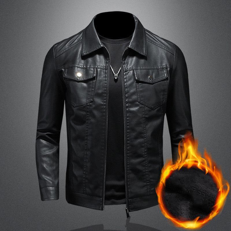 Nelson - Moderne Bikerjacke aus Leder für Herren