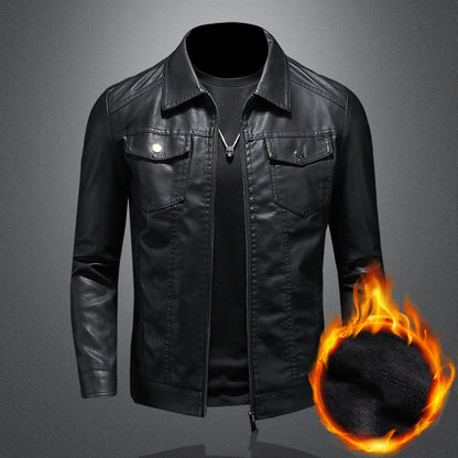 Nelson - Moderne Bikerjacke aus Leder für Herren