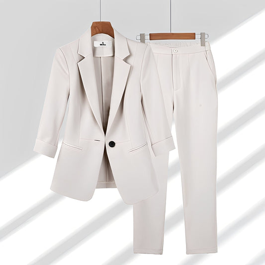 Elouise - Locker geschnittenes, elegantes Damen Blazer- und Hosen-Set