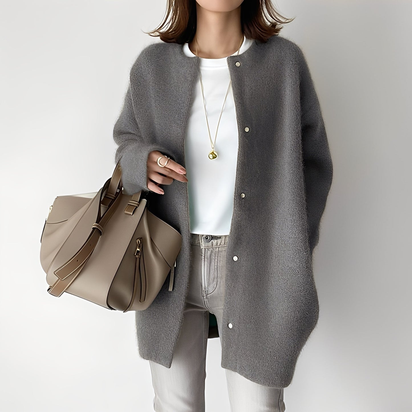 Dahlia - Eleganter, locker geschnittener Damen-Cardigan