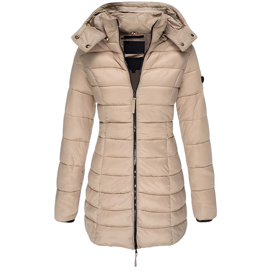 Jazmine - Eleganter, warmer Damenmantel mit Innenfutter
