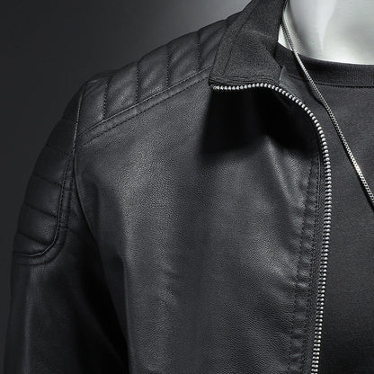 Wendell - Stilvolle, schmal geschnittene Herren-Lederjacke