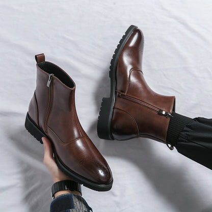 Kennith - Modische und bequeme Chelsea-Lederstiefel für Herren