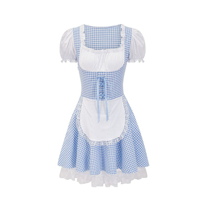 Miriam - Traditionelles Damenkleid mit Karomuster
