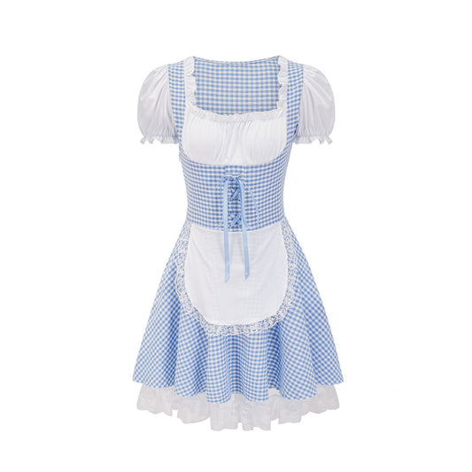 Miriam - Traditionelles Damenkleid mit Karomuster
