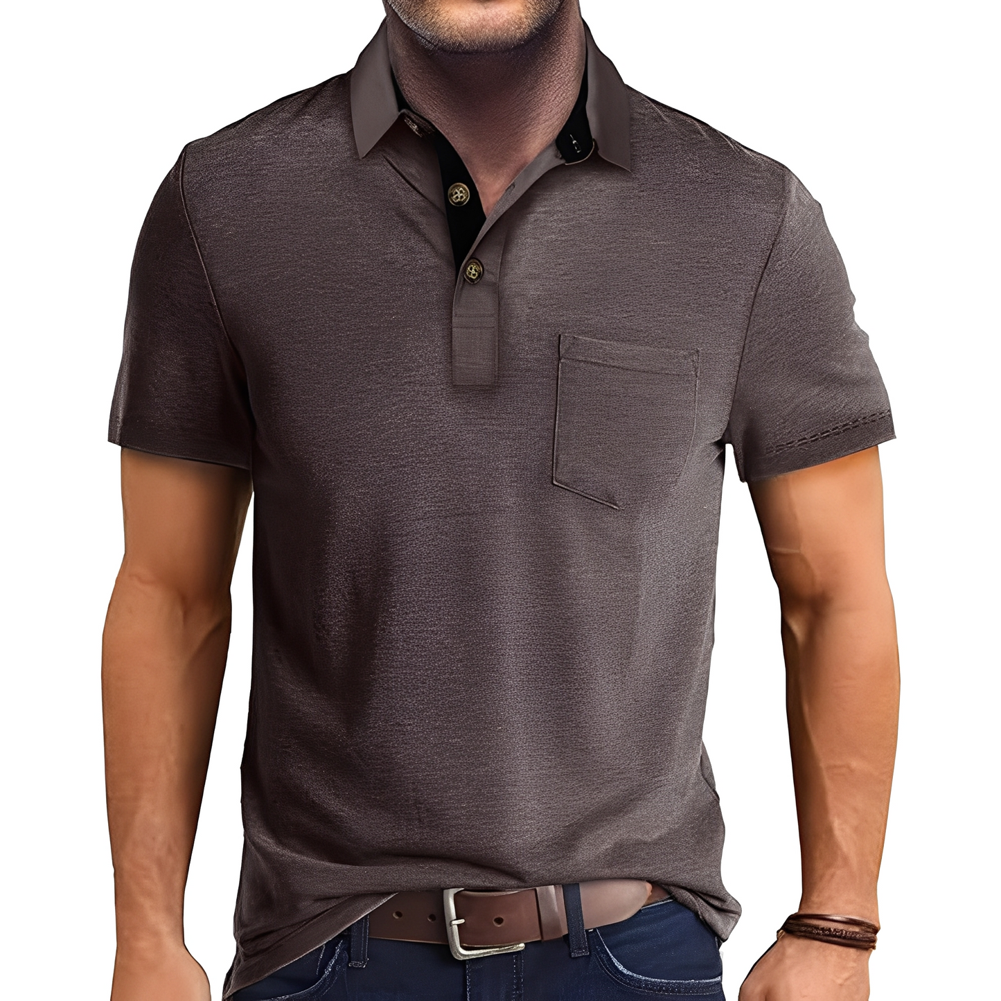 Abner - Klassisches Männer-Poloshirt mit kurzen Ärmeln