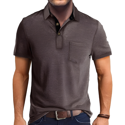 Abner - Klassisches Männer-Poloshirt mit kurzen Ärmeln