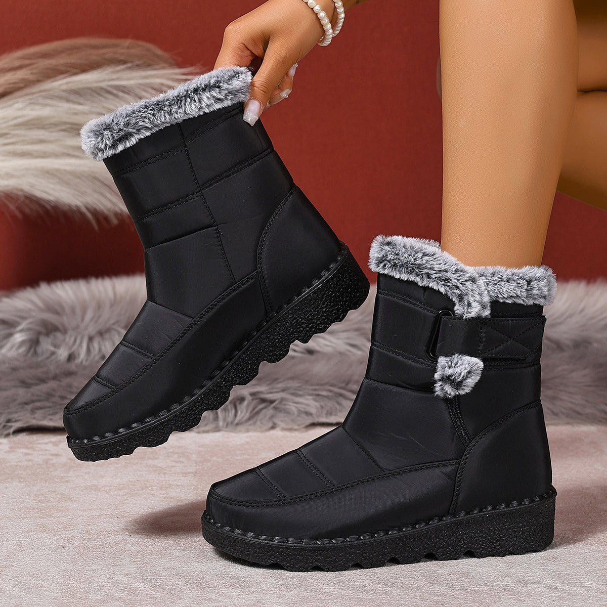 Denise - Bequeme, wasserdichte Damen-Winterstiefel