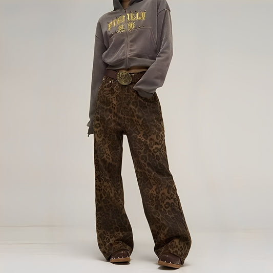 Felecia - Modische, bedruckte weite Damenjeans