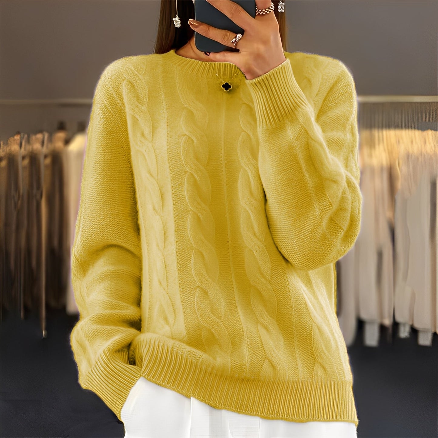 Leanne - Klassisch schicker Damenpullover