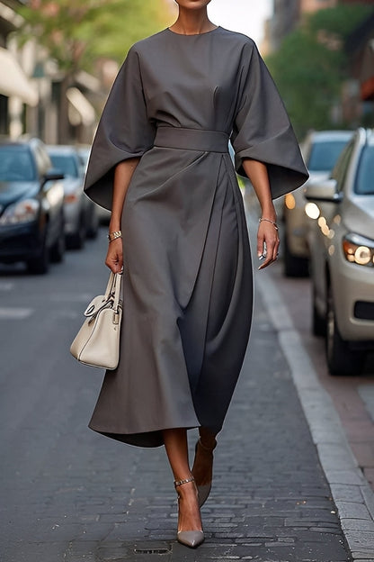 Elena - Schönes, lässiges Damenkleid mit Gürtel