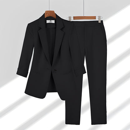 Elouise - Locker geschnittenes, elegantes Damen Blazer- und Hosen-Set