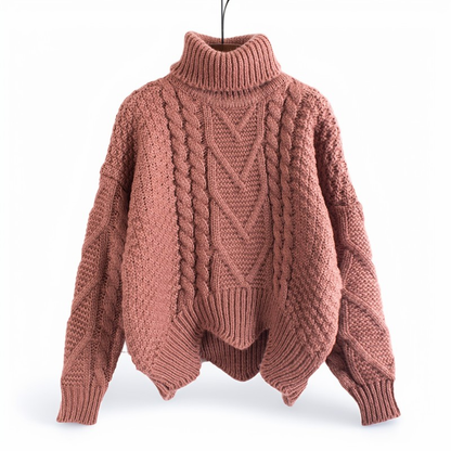 Catrina - Gemütlicher, warmer Damen-Rollkragenpullover