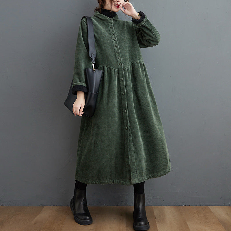 Amelia - Warmer Cord-Wintermantel mit lockerer Passform für Damen