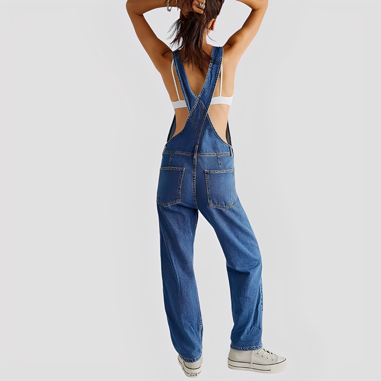 Mildred - Bequeme und klassische Damenjeans-Latzhose