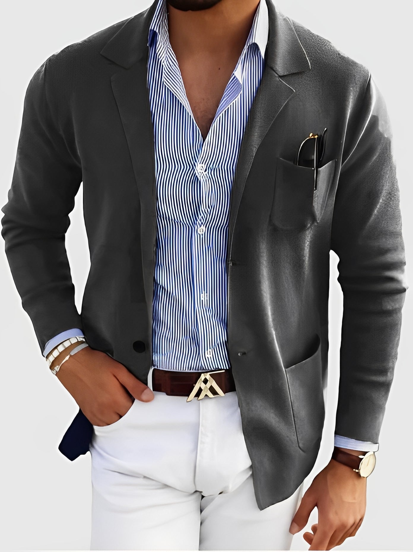 Darrin - Herren-Strickjacke mit Taschen, bequem