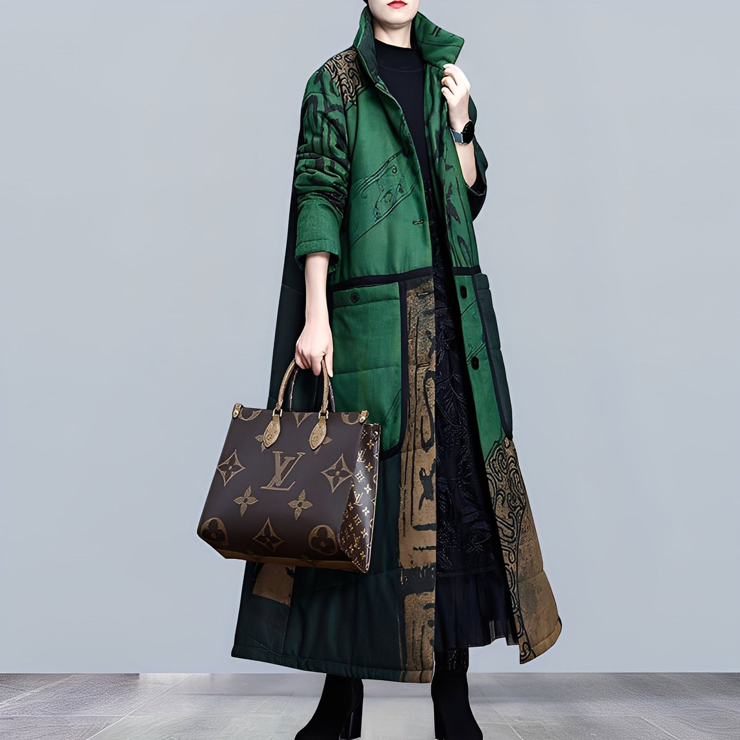 Ashlie - Bequemer Winterparka mit hohem Kragen für Damen