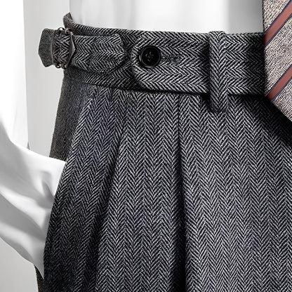 Osbert - Bequeme Tweed-Wollhose für Männer