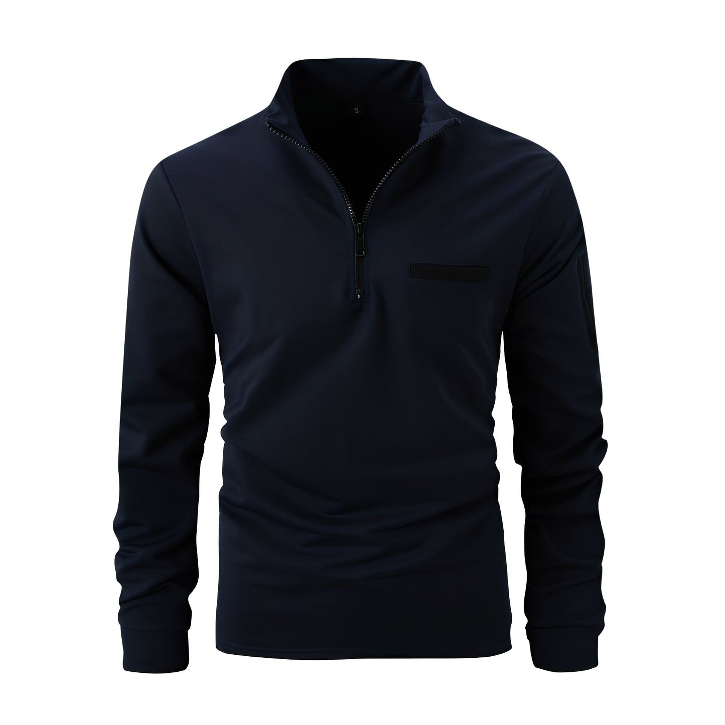 Lucian - Herren-Zip-Shirt mit Tasche für den Alltag