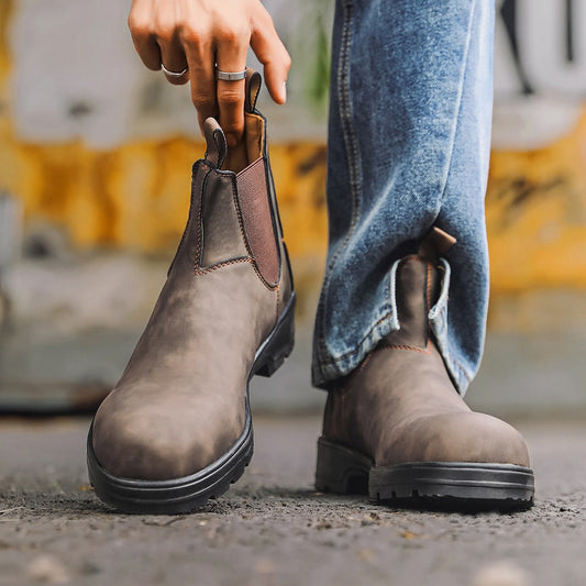 Gilbert - Trendige Vintage-Lederstiefel für Männer