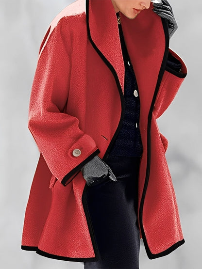 Mikayla - Warme Frauen-Wolljacke mit Kapuze