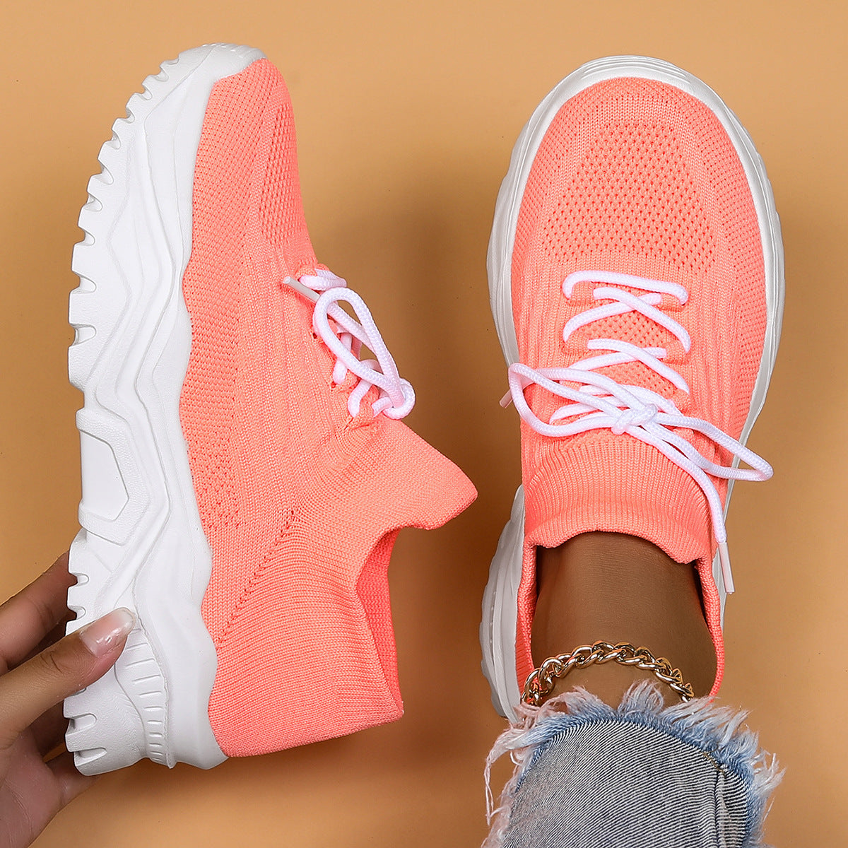 Wendi - Bequeme, lockere Strick-Turnschuhe für Damen