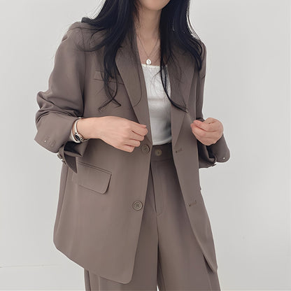 Alethea - Stilvolles Set mit lockerer Jacke und Hose für Frauen