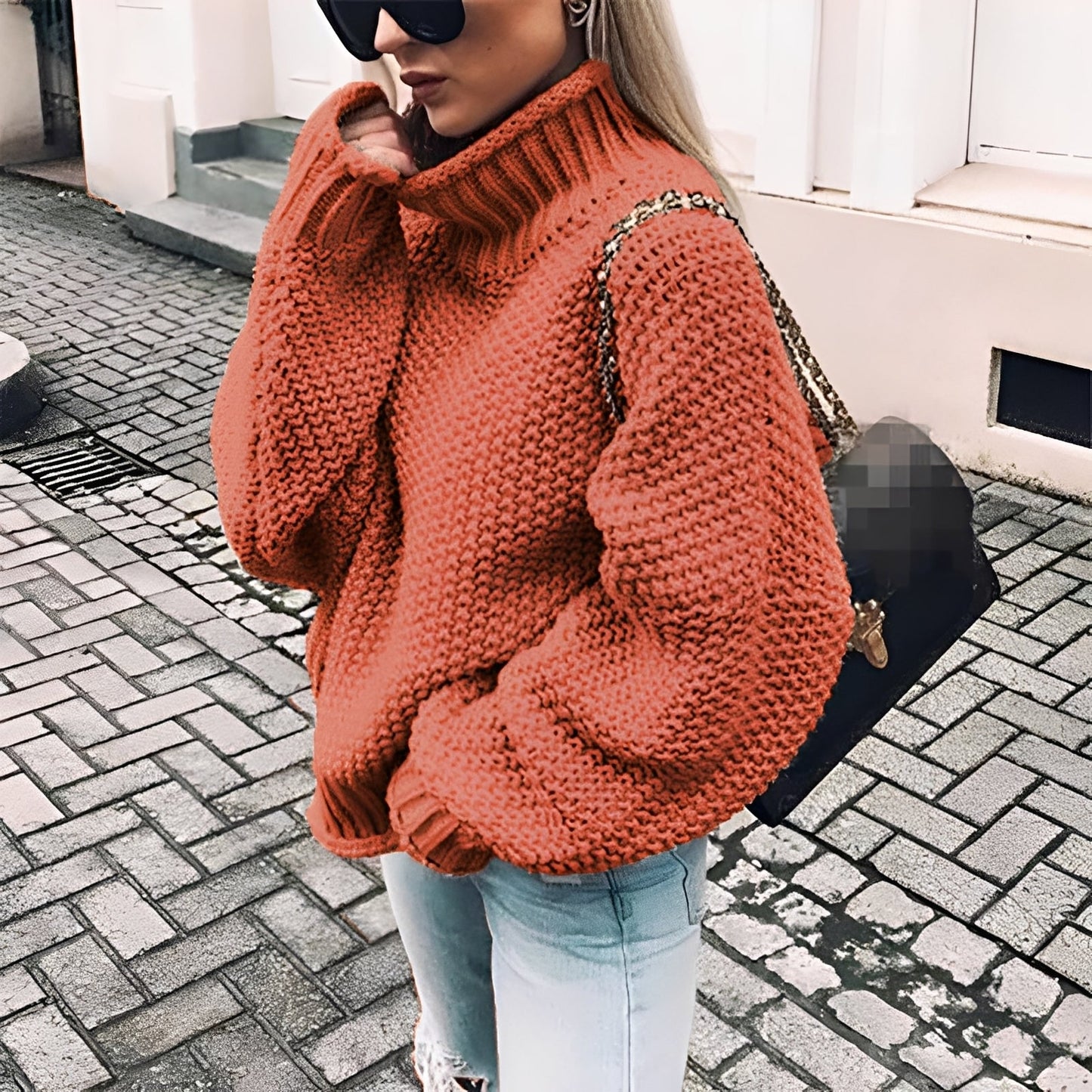 Nicola - Sehr dicker, angenehmer Damen-Rollkragenpullover