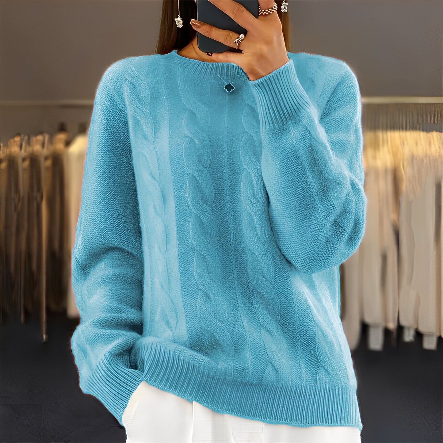 Leanne - Klassisch schicker Damenpullover