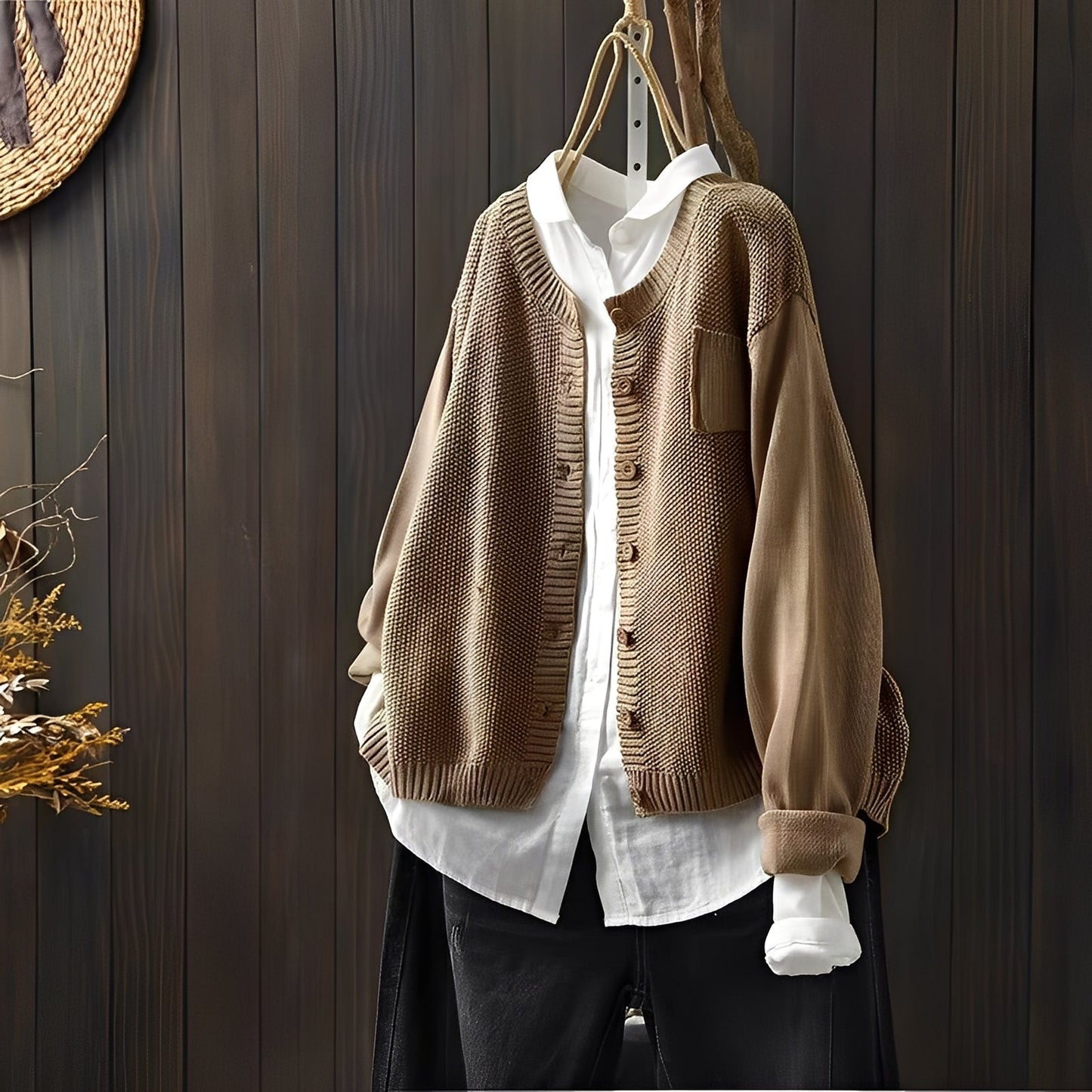 Shanon - Traditionelle, locker sitzende Damen-Strickjacke