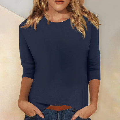 Louisa - Lässiges, einfaches Damen-Langarmshirt