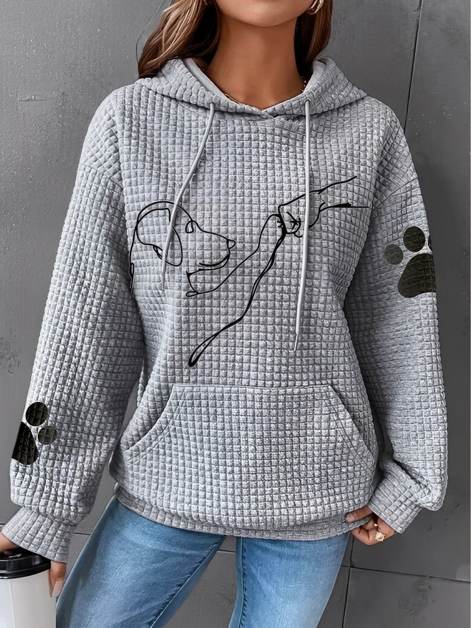 Berenice - Bedrucktes Damen-Hoodie für Gemütlichkeit