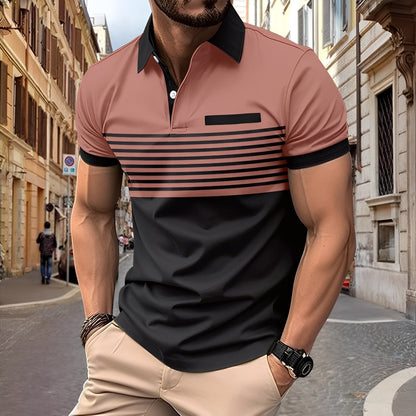 Rayden - Elegantes Herren-Poloshirt mit Streifen