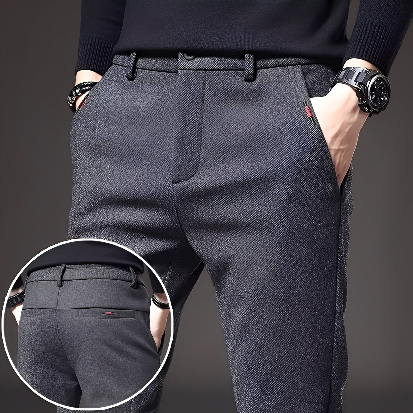 Roger - Schicke, schmal geschnittene Herrenhose