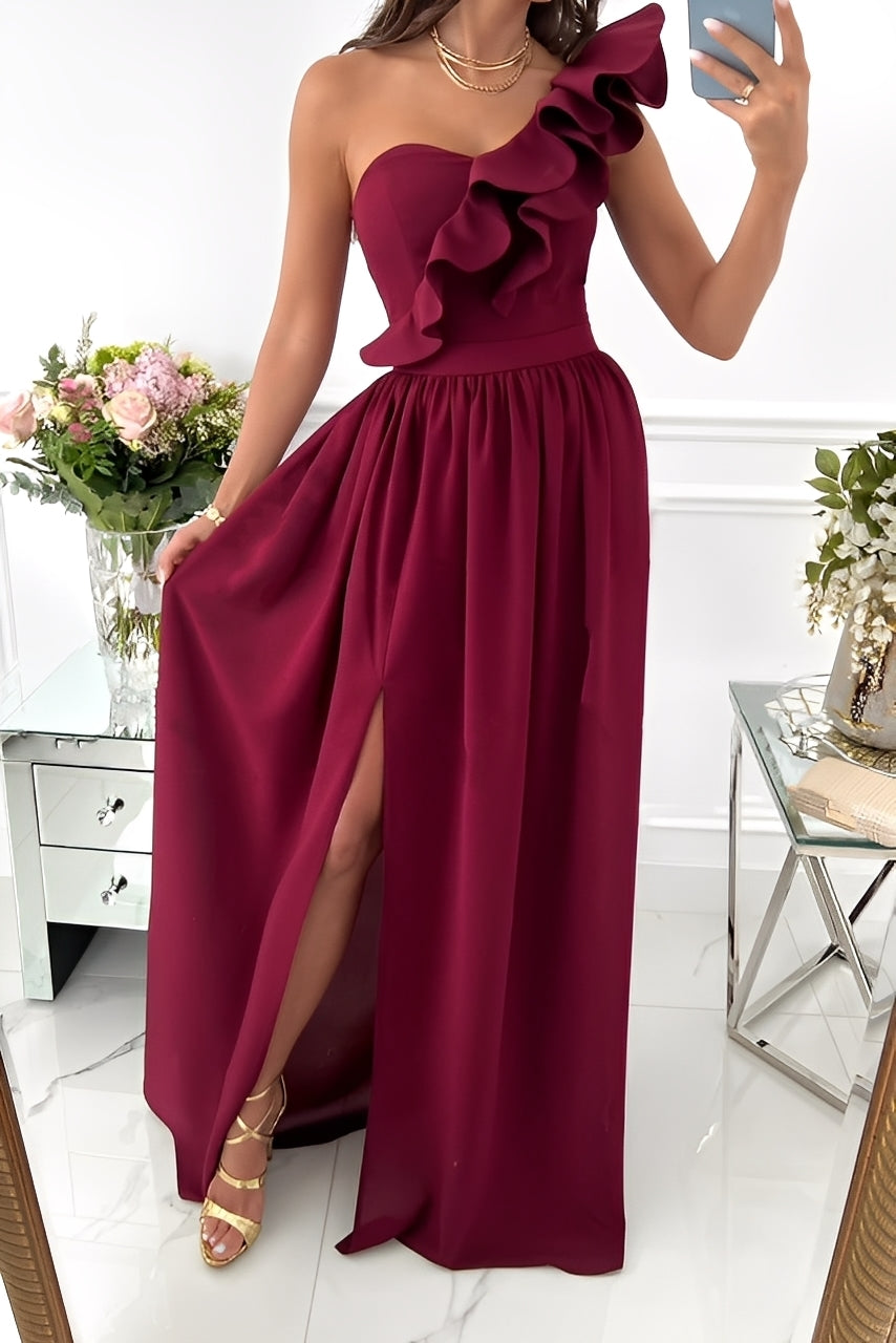 Tahlia - Elegantes Kleid für Damen mit Rüschen, schulterfrei