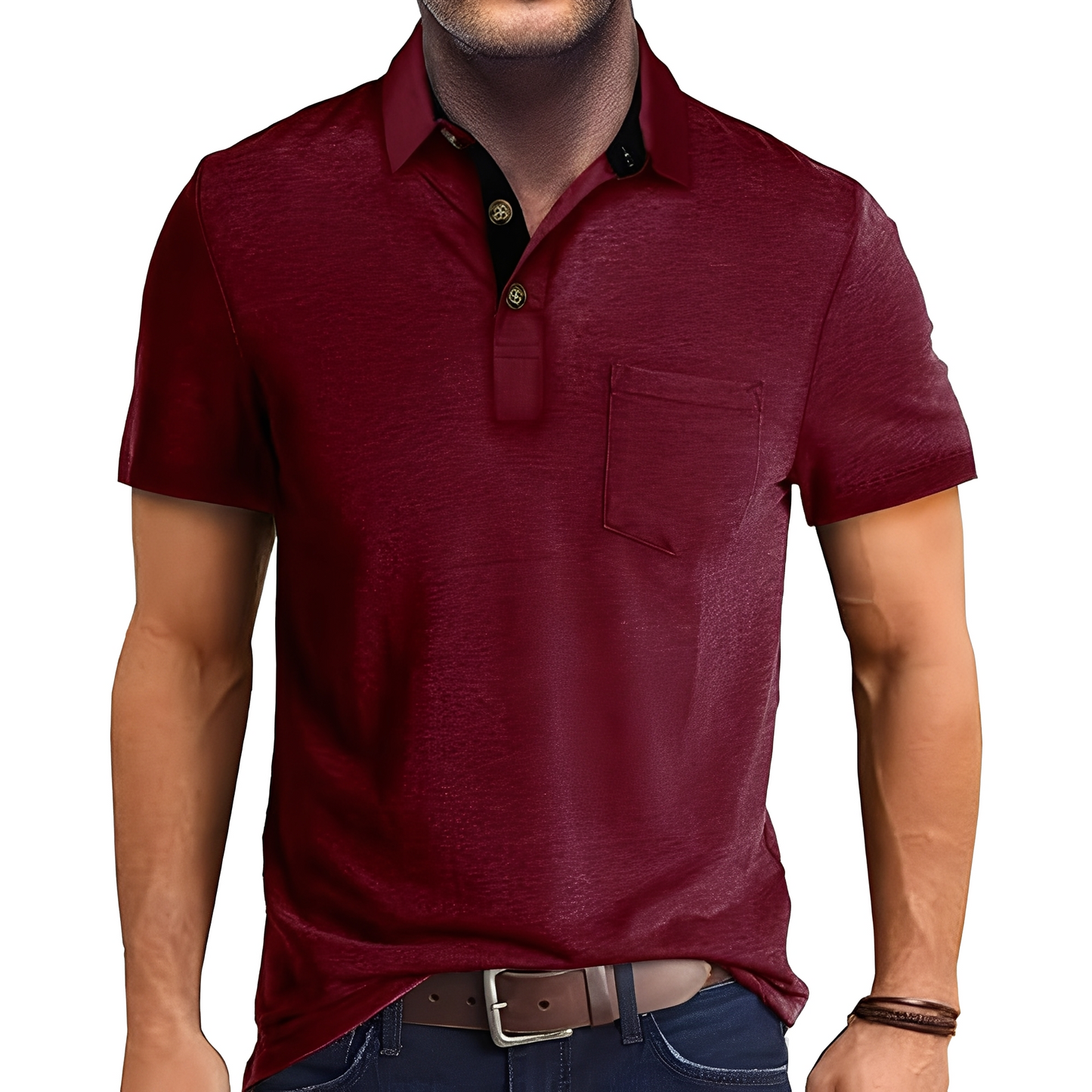 Abner - Klassisches Männer-Poloshirt mit kurzen Ärmeln
