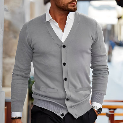 Terence - Traditioneller Herrenpullover mit Taschen