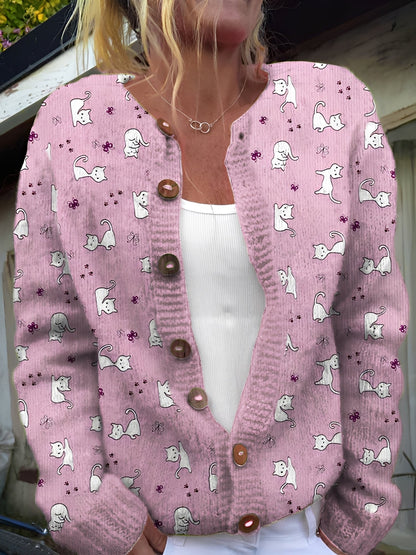 Kandace - Schicker Damen-Cardigan mit Blumenmuster