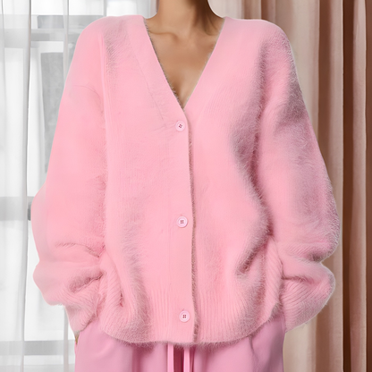 Emberly - Bequemer, weit geschnittener Damen-Kaschmirpullover