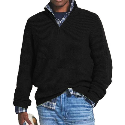 Charlton - Bequemer Herrenpullover aus Kaschmir mit Zipper