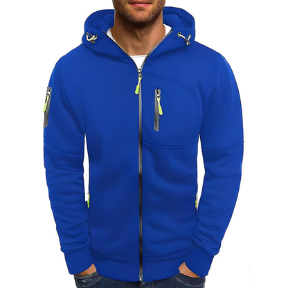 Miller - Bequeme Herrenjacke mit Kapuze und Reißverschluss