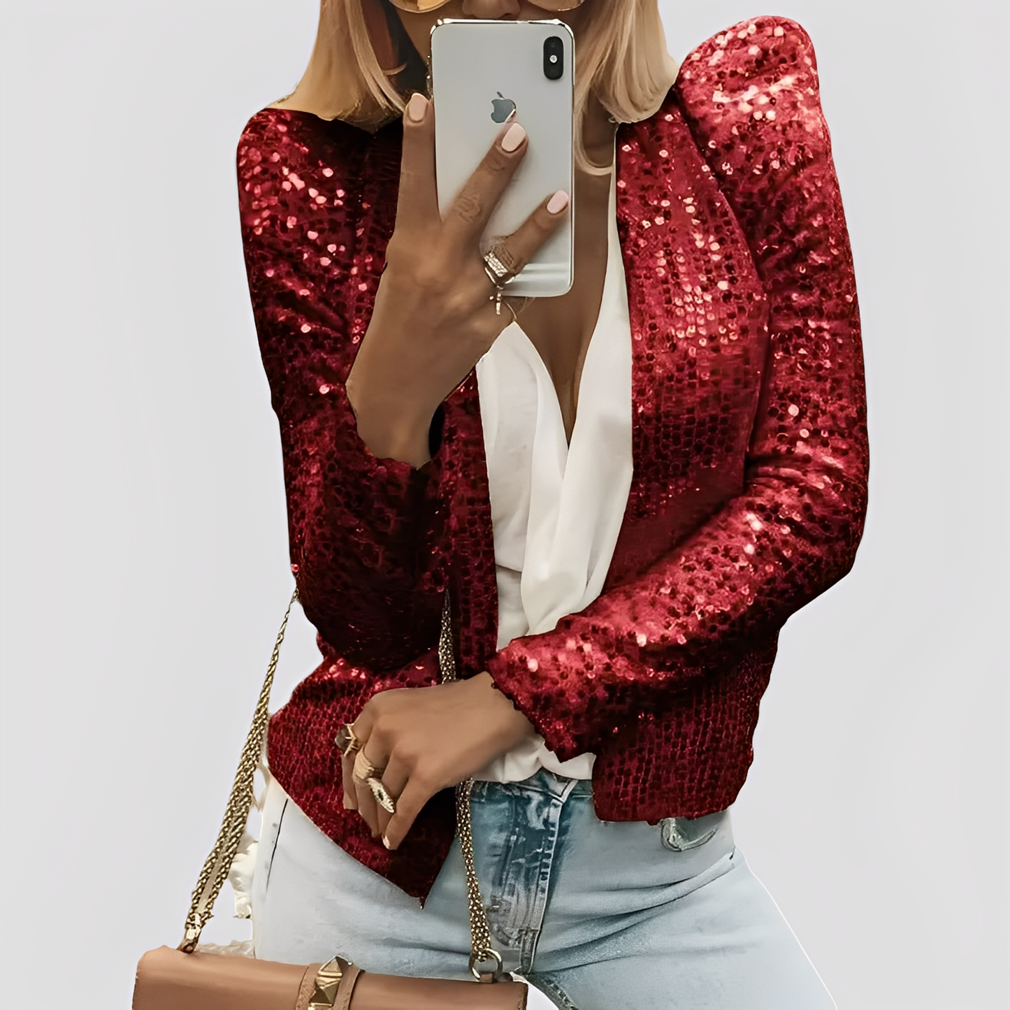 Shannen - Eleganter Damenblazer mit Glanz